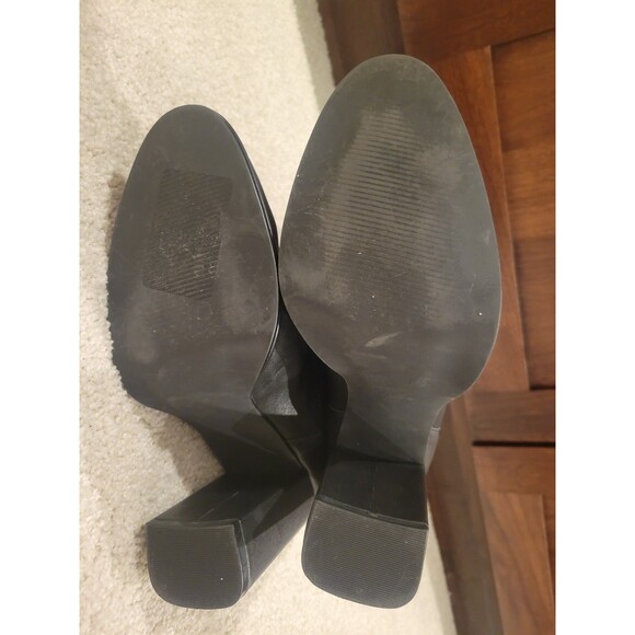NEW Steve Madden Vector Leather Black Boots Women 9 Slouchy Mid calf MSRP $175 - Picture 7 of 10